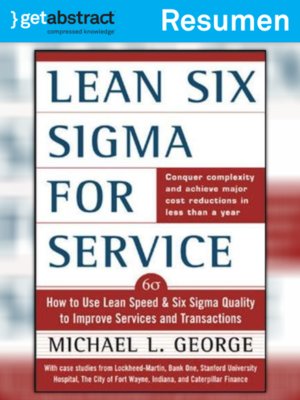 cover image of Lean Six Sigma para el servicio (resumen)